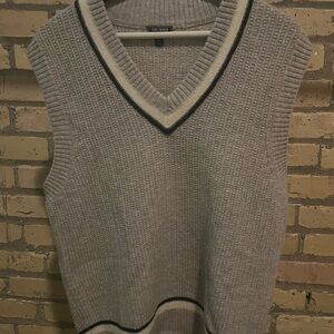 Todd Snyder V-Neck Sweater Vest in Gray cricket sweater